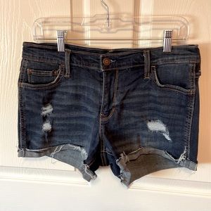 Hollister Mid-Rise Jean Shorts, Distressed look, Pre-Owned, Women’s Size W29/9
